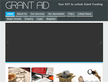 Tablet Screenshot of grantaid.com